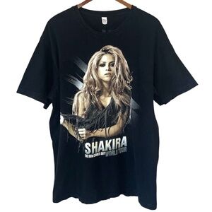 Shakira The Sun Comes Out World Tour 2010 Y2K T Shirt XL